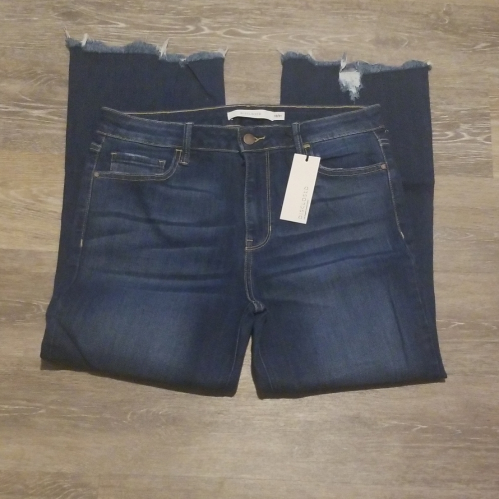 CJLA Disclosed Brand Mid Rise Cropped Boot Jeans